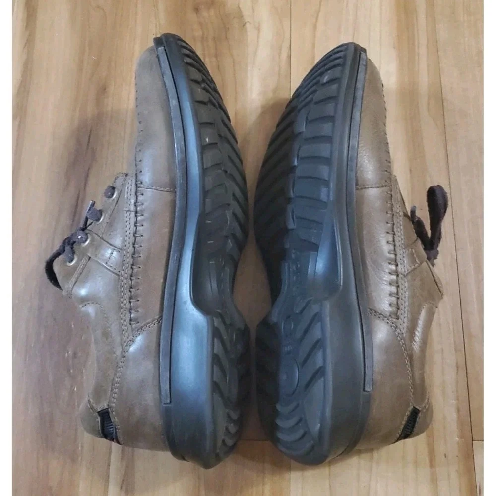 ECCO Fusion Moc Toe‎ Brown Leather Comfort Oxfords Men's EU 42 US Size 8/8.5